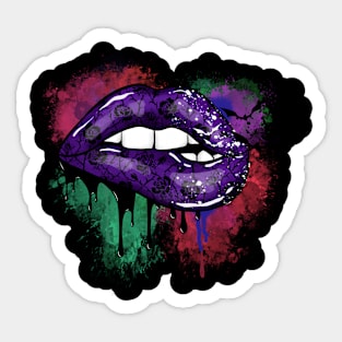 Pretty Halloween lips Sticker